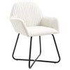 vidaXL Dining Chairs 2 pcs Cream Fabric - 2 of 4