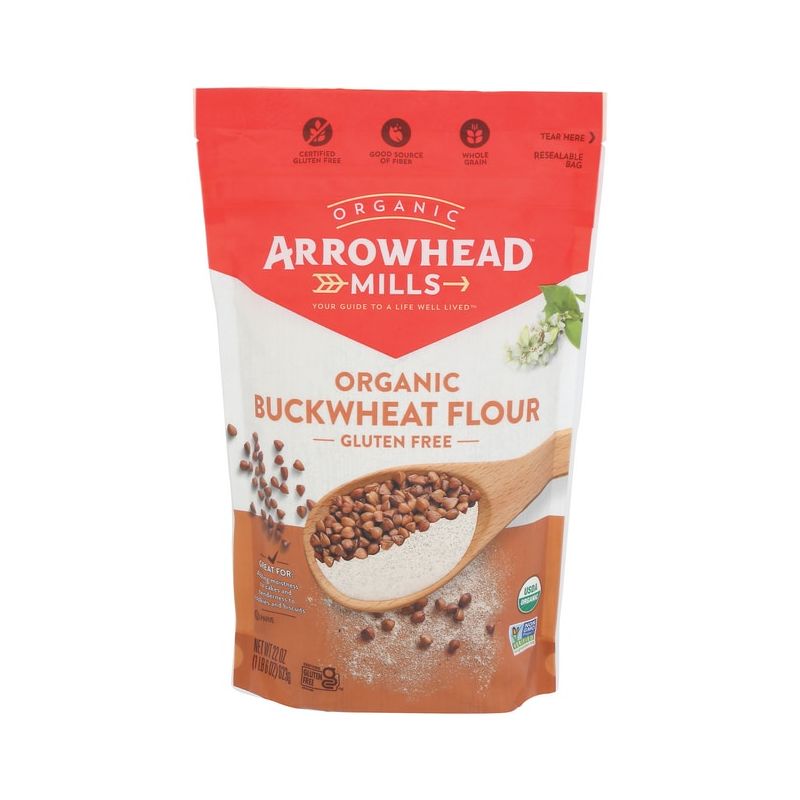 Arrowhead Mills Organic Buckwheat Flour 22 oz Pkg, 1 of 3