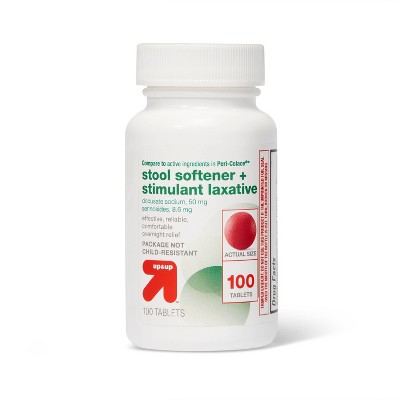 Image of Laxative with Stool Softener Tablets - 100ct - up & up™
