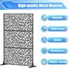 CAVINAS Metal Decorative Screen and Panels with Free Standing, Freestanding Outdoor Indoor Privacy Screen, Decorative Privacy Screen - 2 of 4