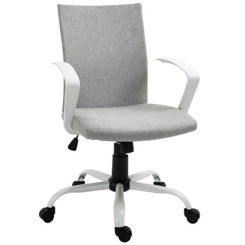 Vinsetto Mid Back Home Office Chair, Computer Desk Chair With Adjustable  Height And Padded Seat : Target