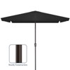 Hyleory 8' x 10' Rectangular Patio Umbrellas for Outdoor, Large Outdoor Patio Umbrellas with 6 Sturdy Ribs for Market, Garden, Pool - 3 of 4