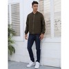 Coolmee Men's Bomber Jacket Lightweight Casual Stylish Light Flight Jacket Windbreaker Varsity Jackets - 2 of 4