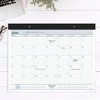 Desk Pad 21.75 x 17 White Sheets Black Binding Clear Corners 12-Month (Jan to Dec): 2025 - 3 of 4
