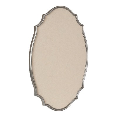 Kate and Laurel Leanna Framed Pinboard, 23.25x35.75, Silver