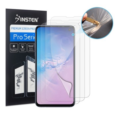 Insten 3-Piece Full Coverage Ultra Clear TPU Screen Protector Film For Samsung Galaxy S10