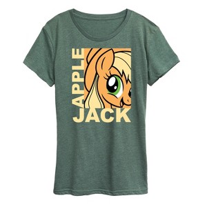 Women's - My Little Pony - Character Block Apple Jack Short Sleeve Graphic T-Shirt - 1 of 4