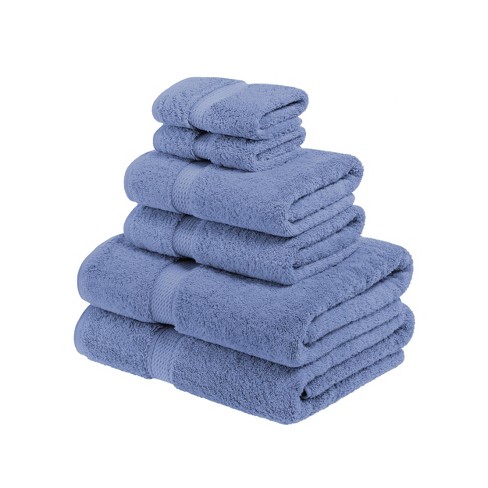 Luxury Cotton Heavyweight Ultra-Plush 6 Piece Towel Set by Blue Nile Mills - image 1 of 4