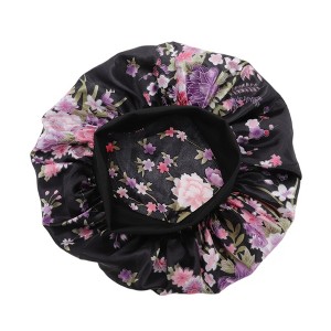 Unique Bargains High Elasticity Print Shower Cap 1 Pc - 1 of 4