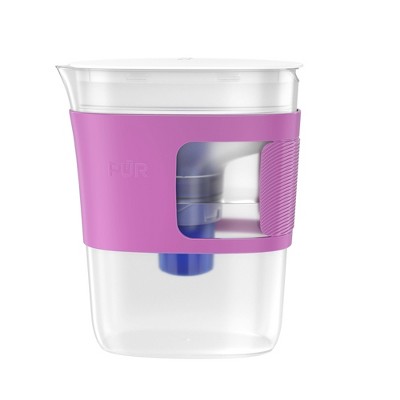 PUR 8 Cup Slim Water Filter Pitcher for Fridge Violet