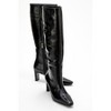 Lume - Black Patent Genuine Leather Block Heel Boot (Women) | Forever & Always Shoes - 2 of 4