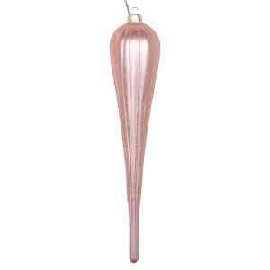 Vickerman Matte Glitter Drop Christmas Ornament - 1 of 3