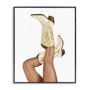 Stupell Industries Country Cowgirl Boots Fashion Framed Giclee Art - 1 of 4