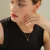 Bearfruit Jewelry Sterling Silver 18k Gold Plated Cleopatra Flat Chain Necklace - 4 of 4