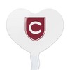 Colgate University Secondary Logo Heart Love Cupcake Picks Toppers Decoration Set of 6 - 2 of 4