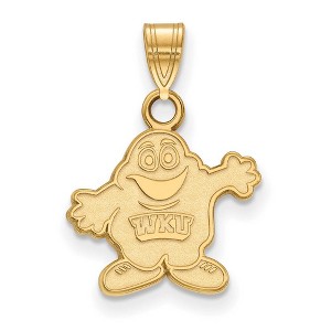 Black Bow Jewelry 10k Yellow Gold Western Kentucky Hilltoppers NCAA Small Pendant - 1 of 3