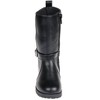 bebe Toddler Girl's Tall Comfortable Round Toe High Boots with Knit Panel and bebe Rivet with Buckle Strap - 4 of 4