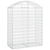 vidaXL Arched Gabion Basket 78.7"x19.7"x39.4"/47.2" Galvanized Iron - 2 of 4