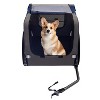 Gulches Pet Strollers: Navy Blue Breathable Mesh Dog Bike Trailer & Folding Pet Carrier Wagon - 2 of 4