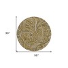 Brown Tan And Beige Paisley Washable Indoor Outdoor Area Rug - 3 of 4