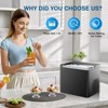 Teendow Countertop Ice Maker, 26lbs/24H, 9 Bullet Cubes in 6 Mins, Portable Ice Maker Machine with 2 Ice Sizes, Basket & Scoop,for Home, Kitchen,Quiet - 3 of 4