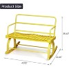 coucheta Ironwood Outdoor Rocking Chair with Ergonomic Design, Yellow/Liver Color, High Back, Dual-Mode Selection, Stable Rocking - 2 of 4