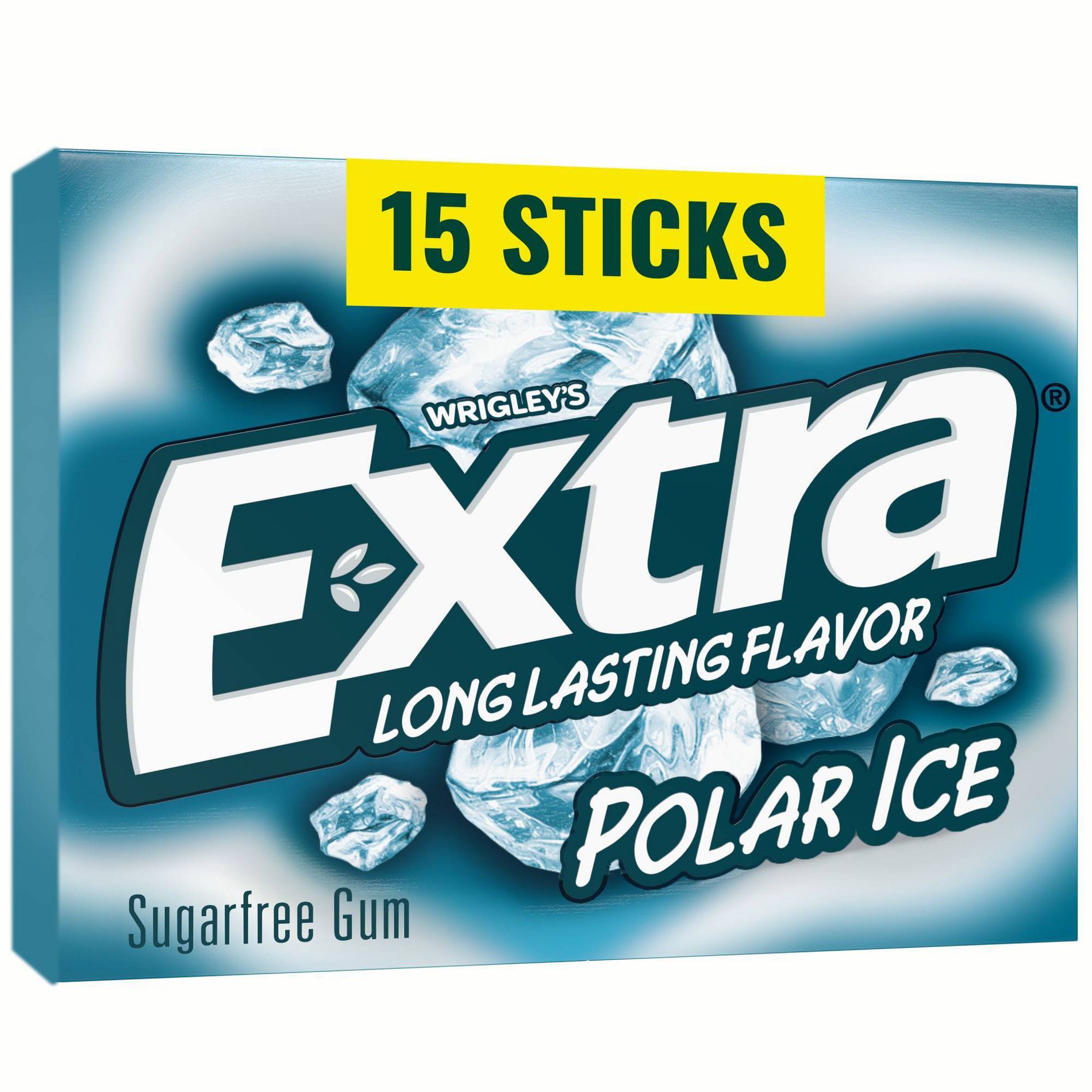 Extra Polar Ice Sugar-Free Mint Chewing Gum - 15ct