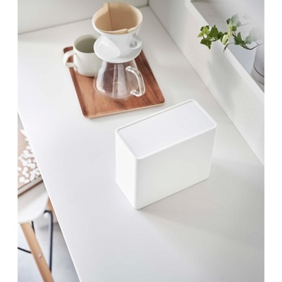 Black Polypropylene Coffee Filter Storage Case with Lid