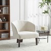 MAYEERTY Mid-Century Accent Chair, Round Back Wooden Legs, Living Room Office, Multi-Color - 2 of 4