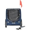 BENCMATE Pet Strollers Foldable Dog Bike Trailer With Adjustable Ventilation, Universal Fit Weather Resistant, Blue, 56.69"*28.54"*33.27" - 4 of 4
