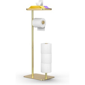 Matte Black Toilet Paper Holder - Wall Mount Modern Roll Holder for Bathroom - 1 of 4