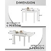 Expandable Outdoor Dining Table, 31"-63" Adjustable Patio Table for 4-6 People, Aluminum Frame Ideal for Backyard and Deck(Table Only) - 3 of 4