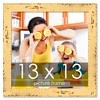 PosterPalooza | Square Shabby Chic Yellow Picture Frame - UV Acrylic, Foam Board Backing, Hanging Hardware - 2 of 4