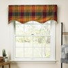 Ellis Curtain Boroughs Plaid Duchess 3" Rod Pocket Filler Valances for Windows 50" x 15" Plum - 2 of 4