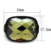 Slickblue Men's Black Ring with Olivine CZ, Cushion-Cut Solitaire, IP Finish, Chunky Style, Sizes 8–13 - 2 of 4