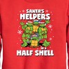 Boys' - Teenage Mutant Ninja Turtles - Santas Helpers In A Half Shell Graphic Long Sleeve Fleece Sweatshirt - 2 of 4