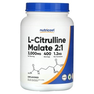 Nutricost L-Citrulline Malate 2:1, Unflavored, 43.2 oz (1.2 kg) - 1 of 2