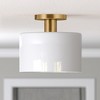 Hudson and Canal 10" Wide Semi Flush Mount with Glass Shade - 2 of 4