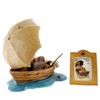 Boyds Bears Resin 4.75 In Gone Fishing Norman Rockwell Bearstone Animal Figurines - 2 of 3
