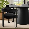 5 Piece Dining Set for 4,Extendable Wood Dining Table with 4 Upholstered Velvet Dining Chairs with Arm for Dining Room,Kitchen-Maison Boucle - 4 of 4