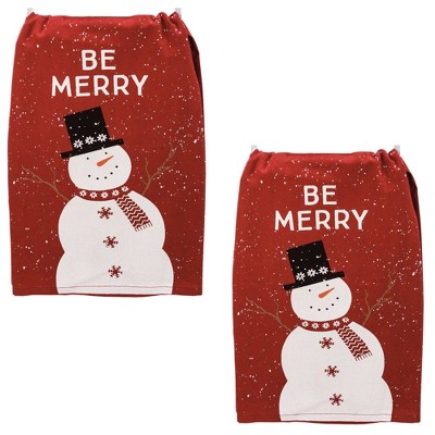 Decorative Towel Ugly Christmas Towels Set/2 Cotton Kitchen 109661
