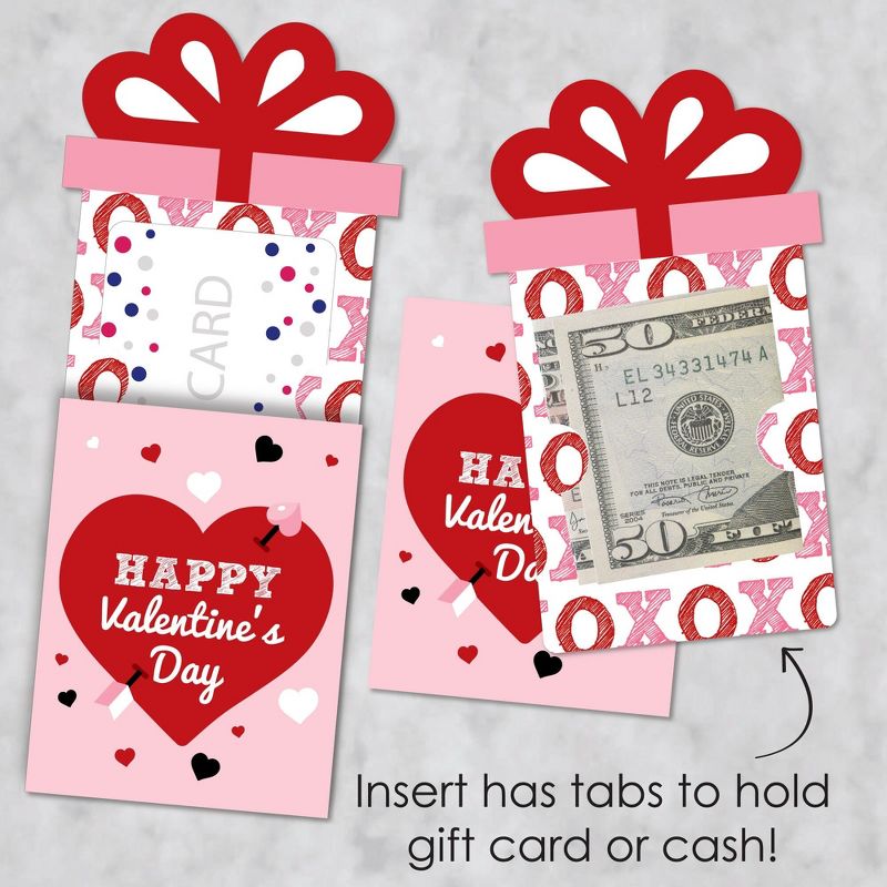 Big Dot of Happiness Conversation Hearts - Valentine's Day Party Money and Gift Card Sleeves - Nifty Gifty Card Holders - Set of 8, 3 of 9