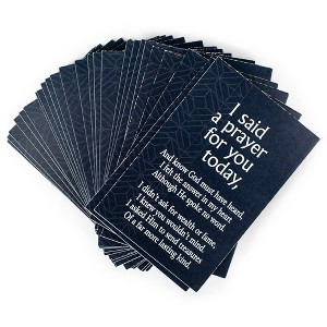 Dicksons Said A Prayer Navy Blue 3 x 2 Cardstock Keepsake Itty Bitty Bookmarks Pack of 24 - 1 of 2