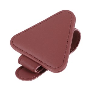 Unique Bargains Universal Car Sunglasses Clip with Magnetic PU Leather 3.15"x2.36" 1 Pc - 1 of 4