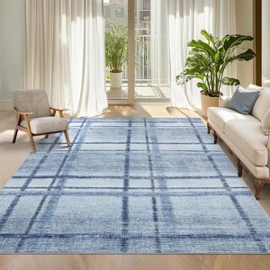 Coucheta Machine Washable Non-Slip Runner Rug Ultra Thin Geometric Entryway Mat Stain Resistant for Kitchen Hallway Bedroom,Multi-Color & Size - 1 of 4