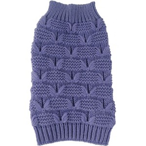 Pet Life (R) Butterfly Stitched Heavy Cable Knitted Fashion Turtle Neck Dog Sweater - 1 of 3