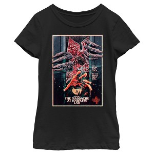 Girl's Stranger Things Retro Massacre At Hawkins Lab T-Shirt - 1 of 4
