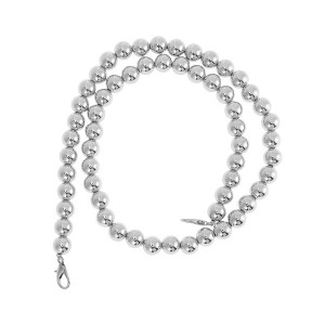Unique Bargains Faux Pearl Handbag Strap Silver Tone 1 Pc - 1 of 4
