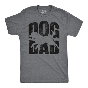 Mens Funny T Shirts Dog Dad Sarcastic Puppy Graphic Tee For Men - Crazy Dog Men's T Shirt - 1 of 4