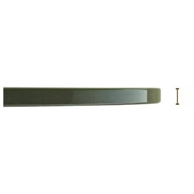 24 Inch Round Clear Tempered Glass Table Top with Beveled Edge